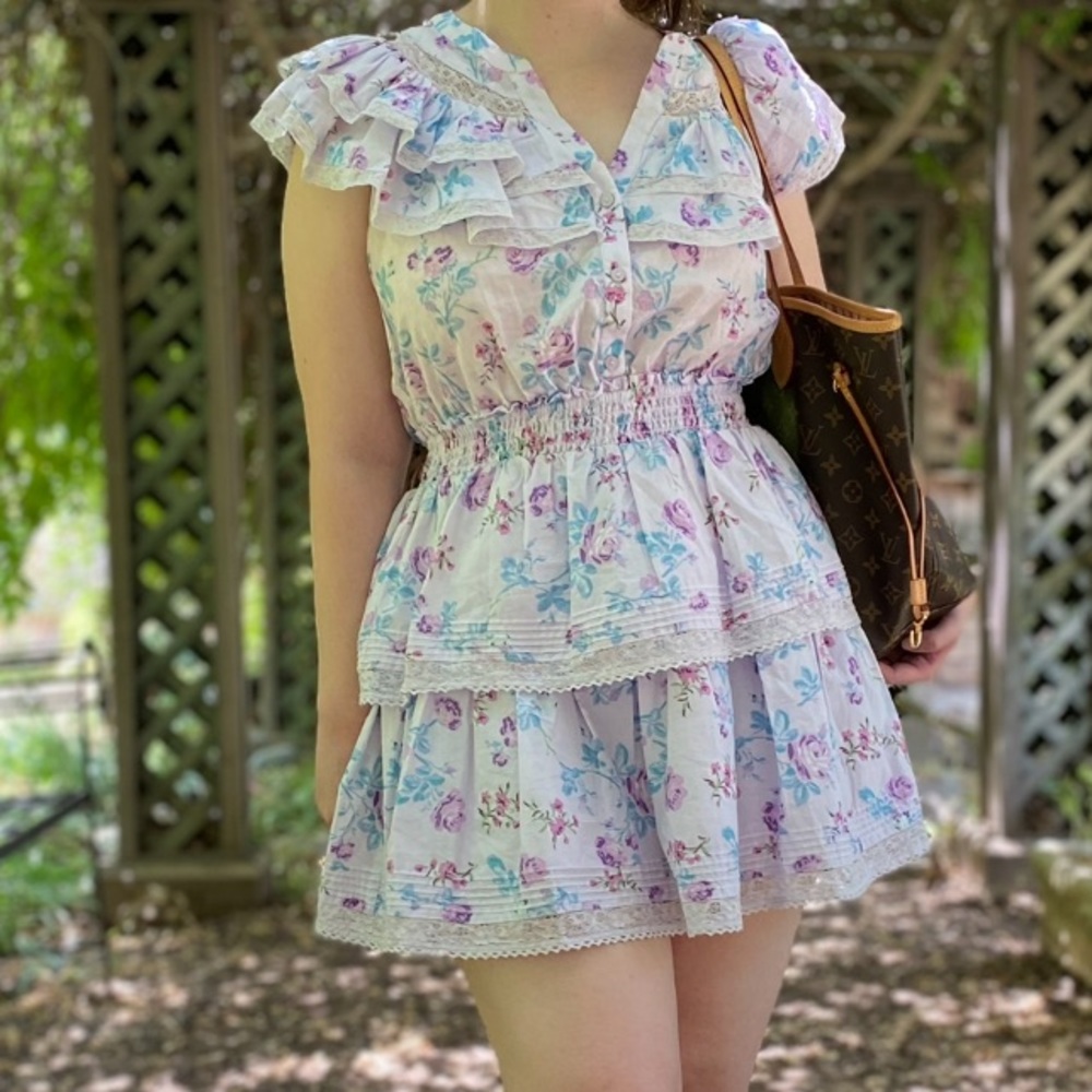 LoveShackFancy x Target Lavender Lou Cotton Mini Dress